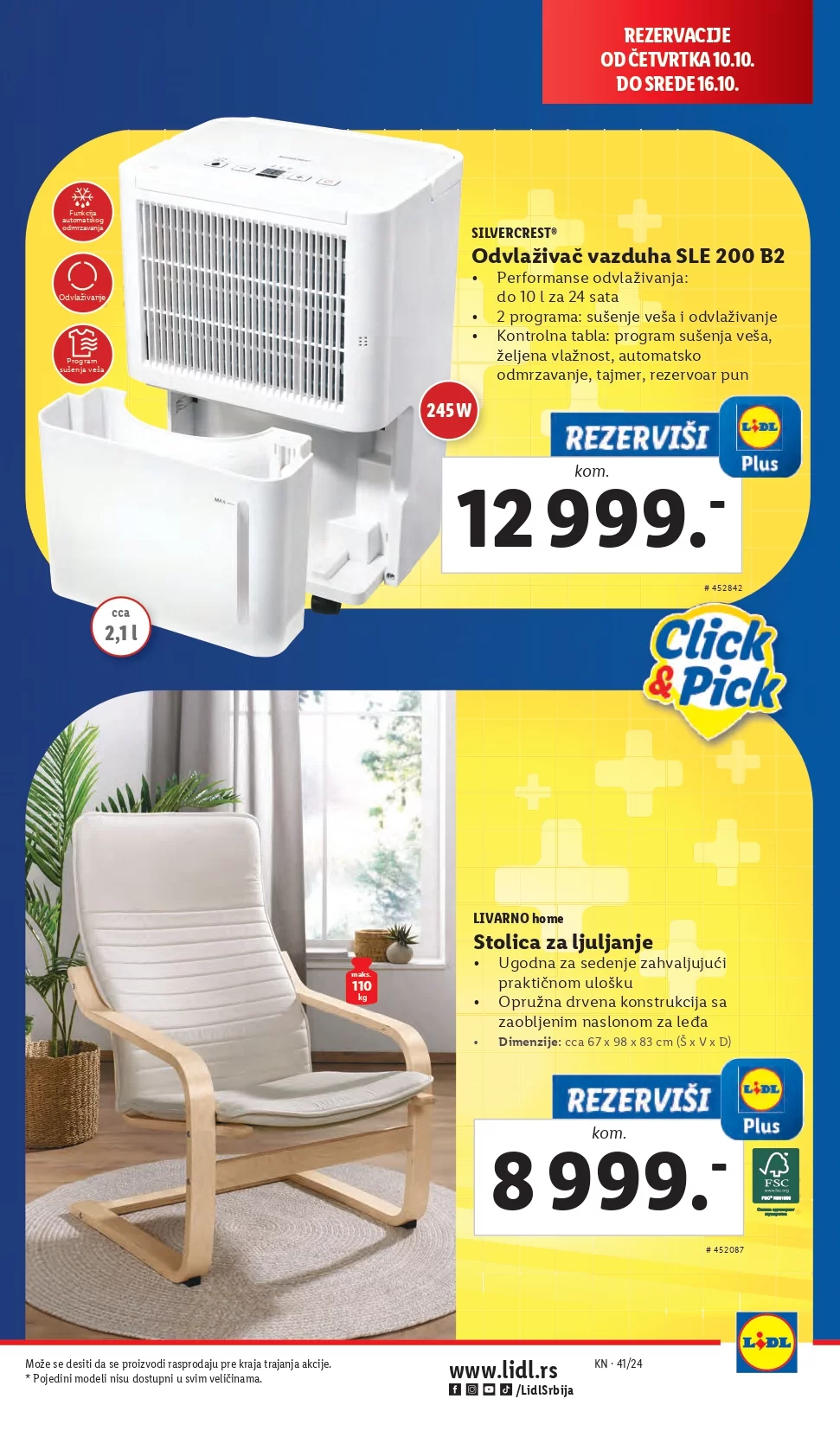 Lidl katalog prehrana 10-16.10.2024. 