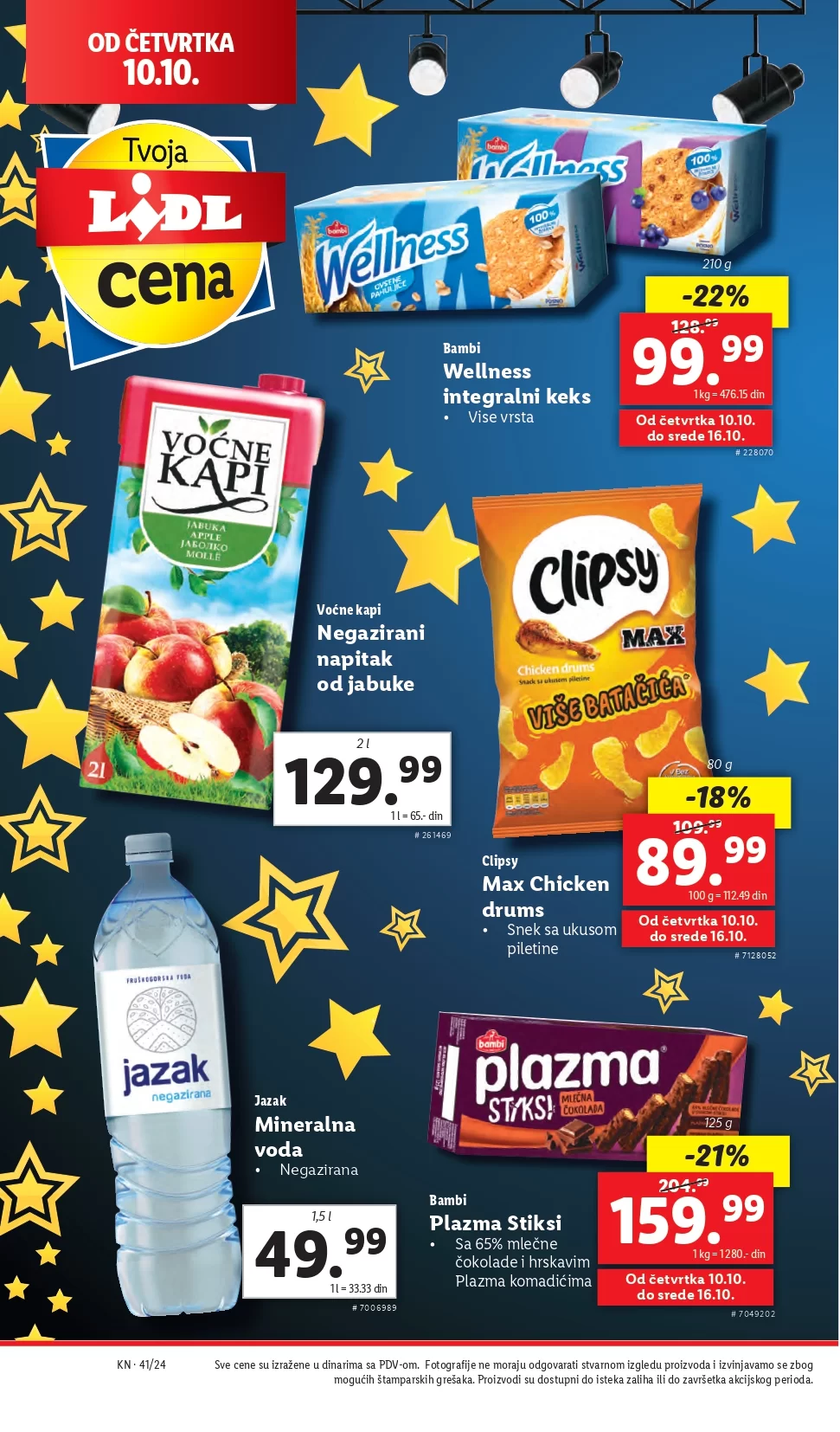 Lidl katalog prehrana 10-16.10.2024. 