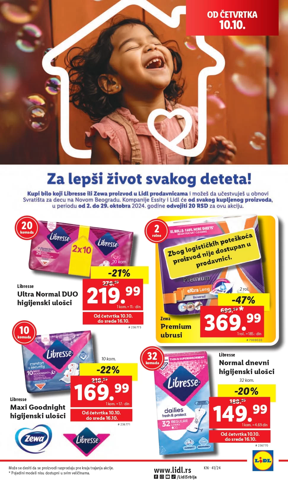 Lidl katalog prehrana 10-16.10.2024. 