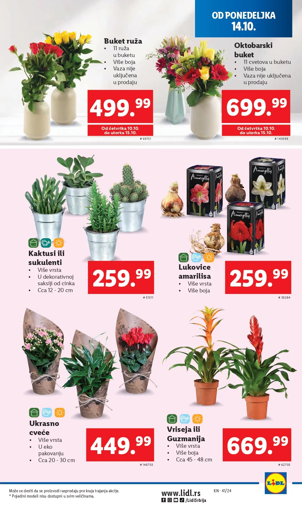 Lidl katalog prehrana 10-16.10.2024. 