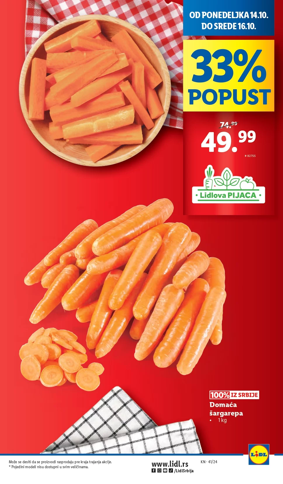 Lidl katalog prehrana 10-16.10.2024. 
