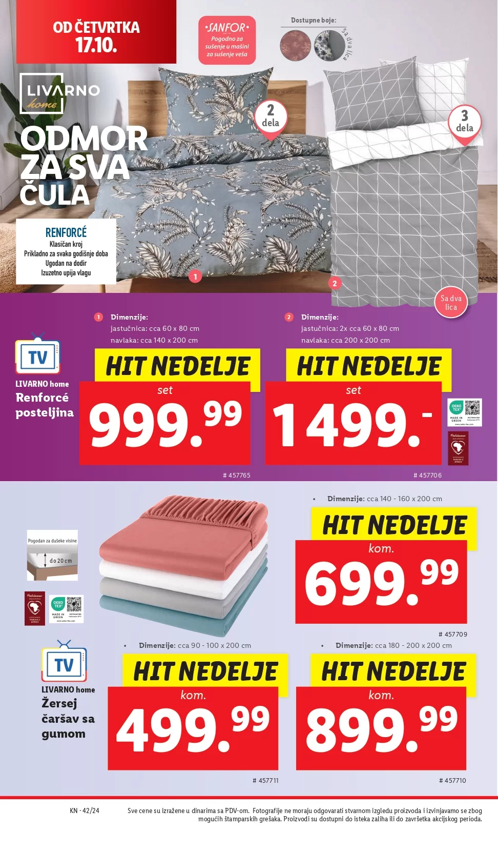 Lidl katalog NEPREHRANA 17-23.10.2024.