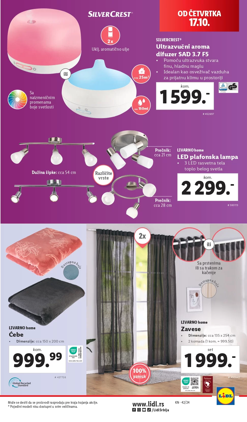 Lidl katalog NEPREHRANA 17-23.10.2024.