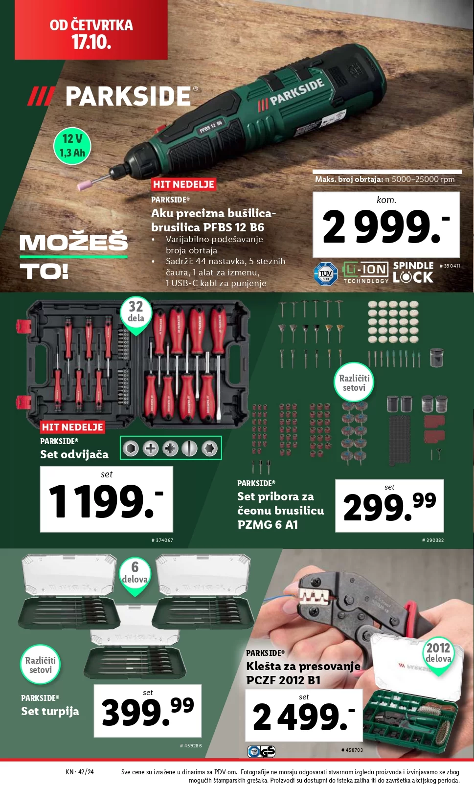 Lidl katalog NEPREHRANA 17-23.10.2024.