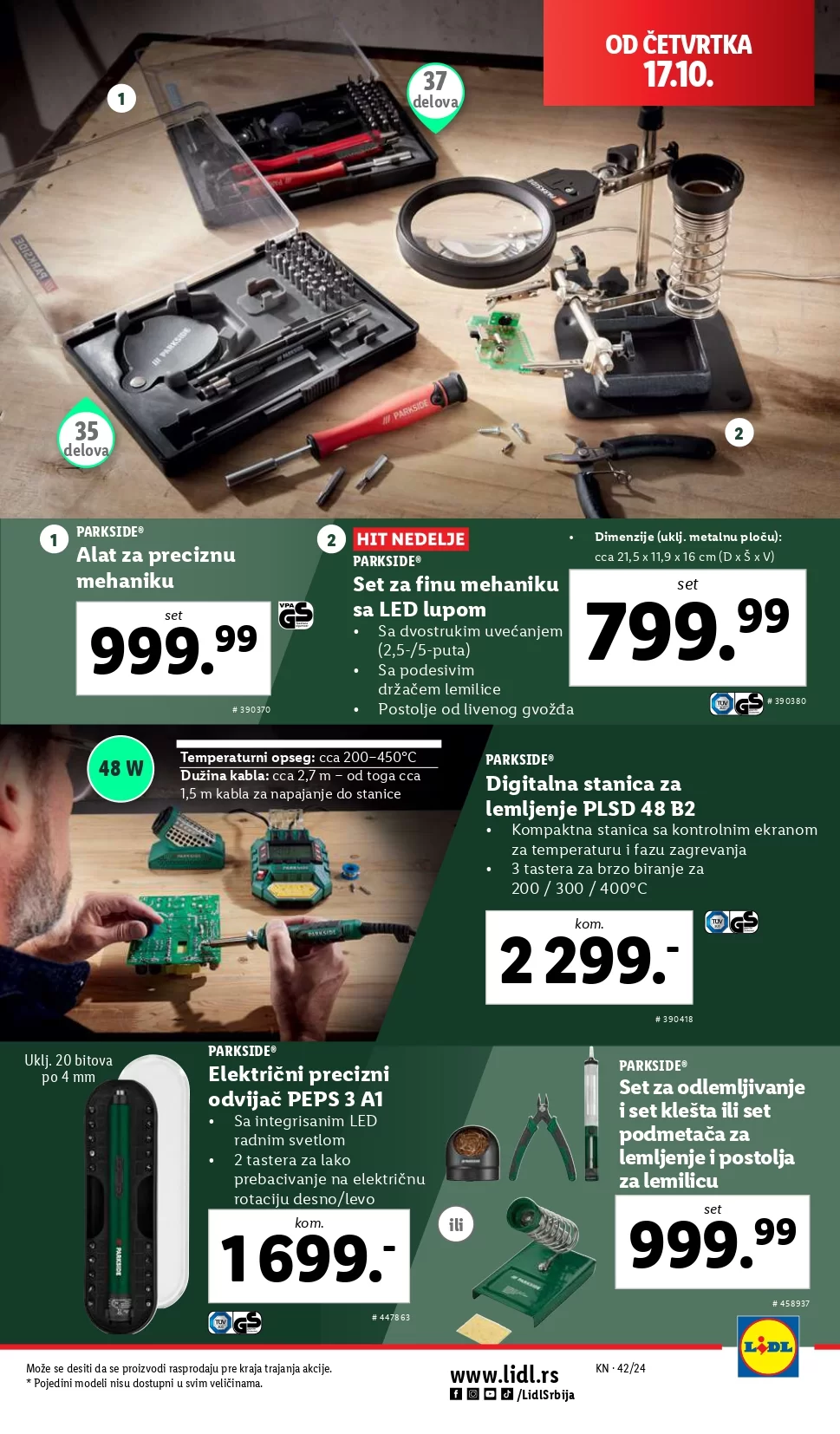 Lidl katalog NEPREHRANA 17-23.10.2024.