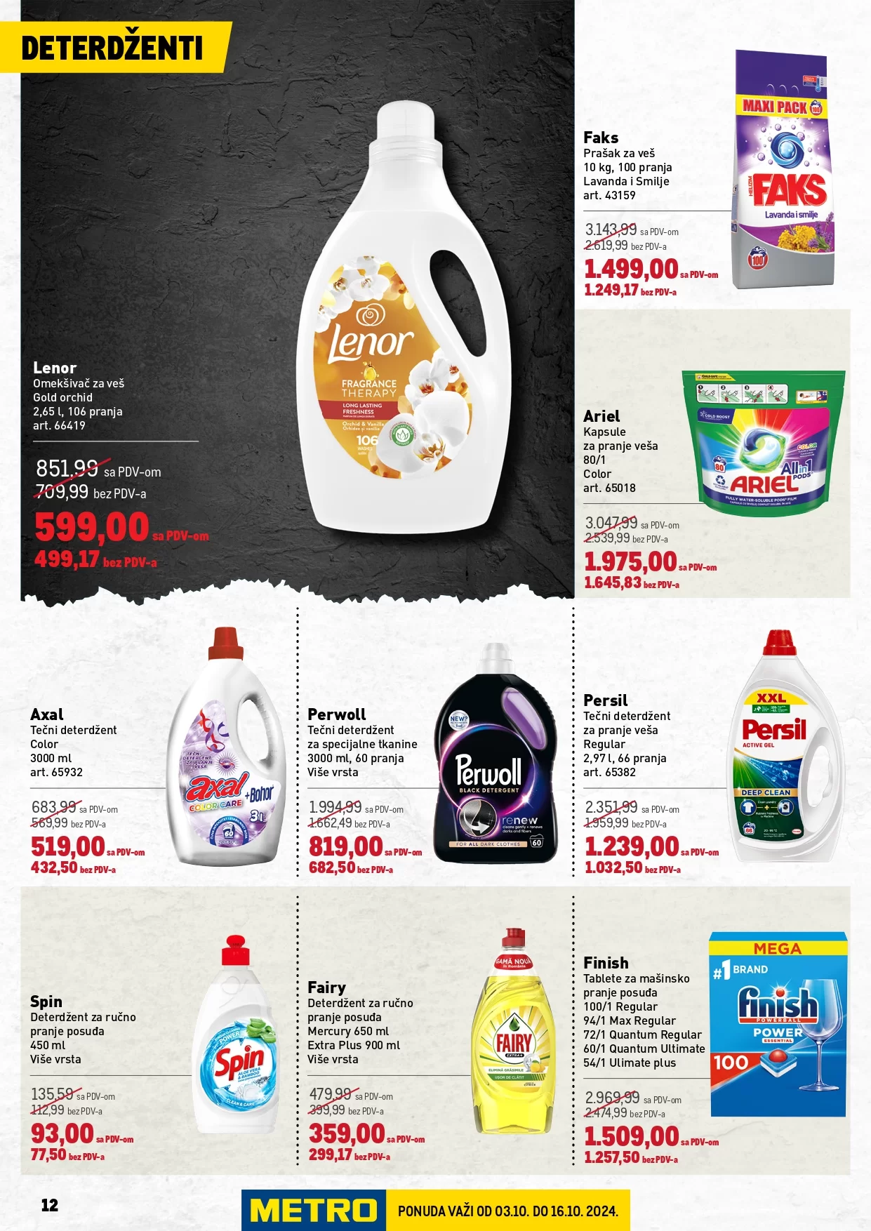Metro katalog PREHRANA & NEPREHRANA 3-16.10.2024.