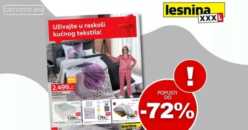 Lesnina XXXL katalog SPECIJAL TEKSTILA 28.10-24.11.2024.