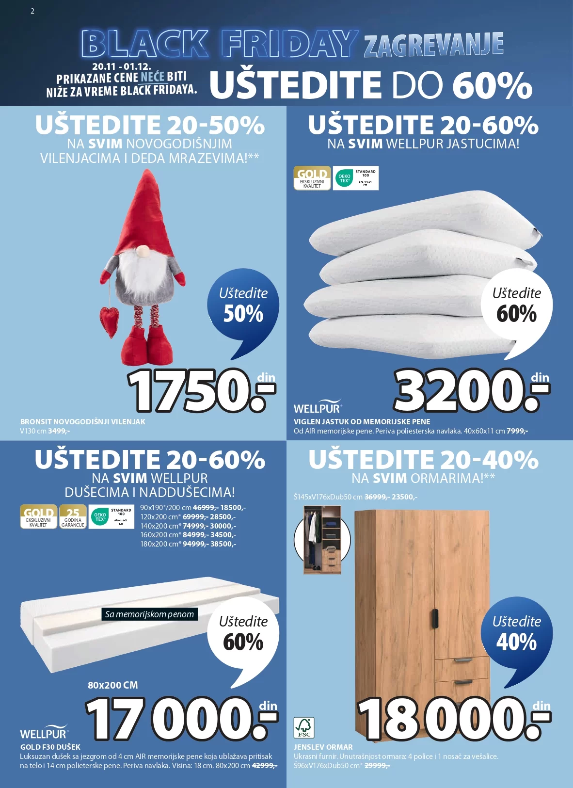 Jysk BLACK FRIDAY 20.11-1.12.2024.