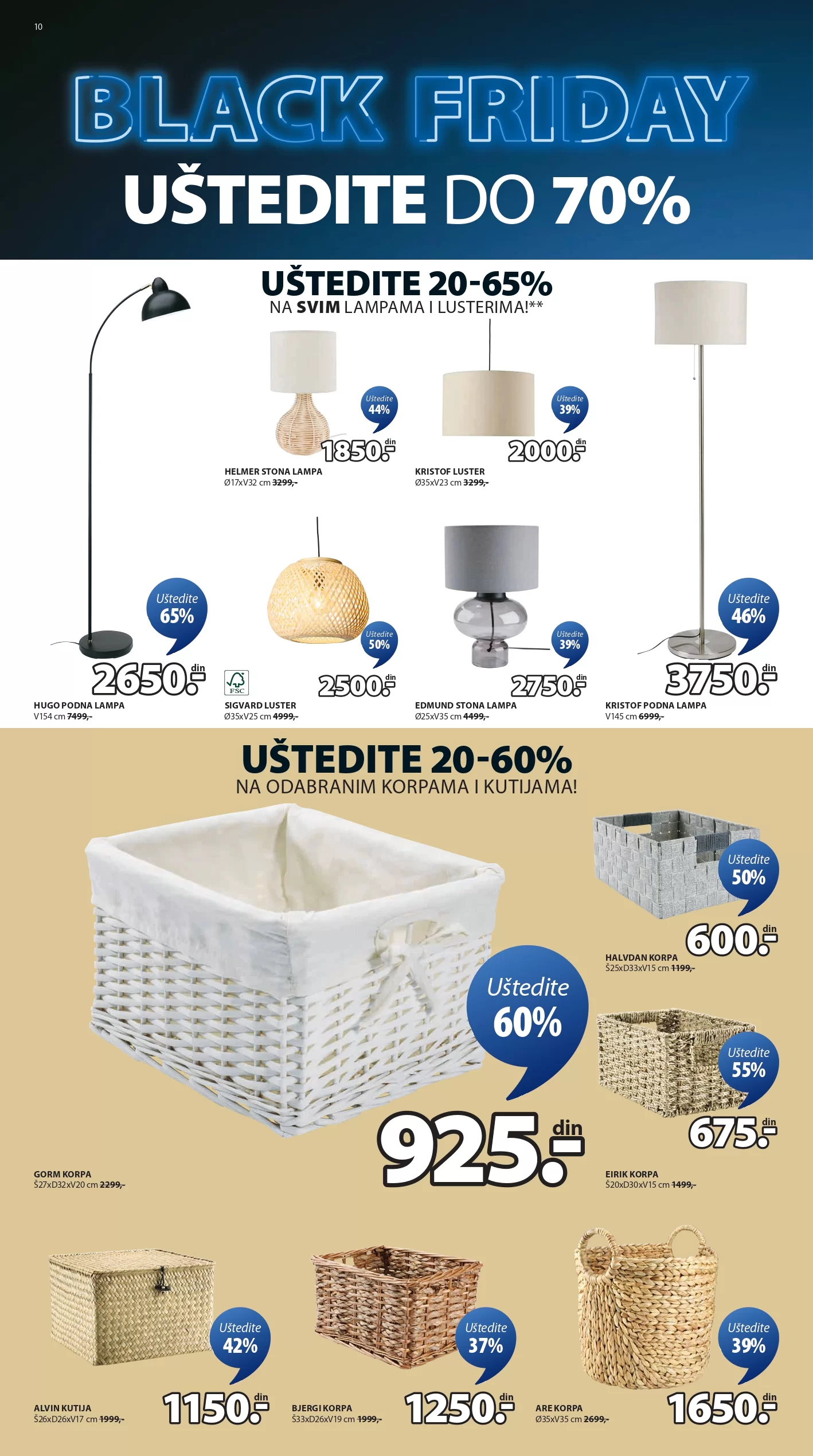Jysk BLACK FRIDAY 25.11-1.12.2024.