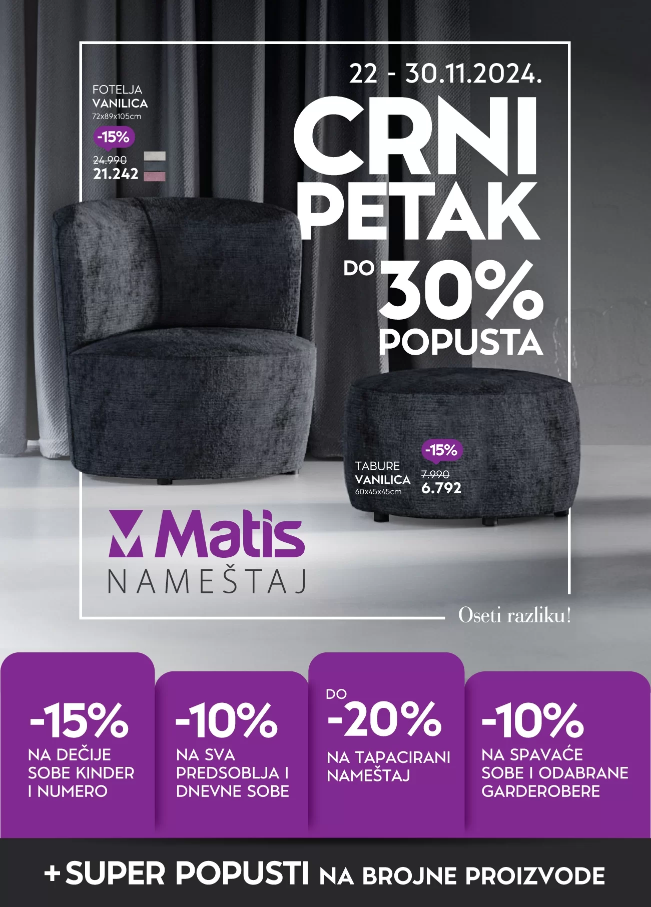 Matis BLACK FRIDAY 22-30.11.2024.