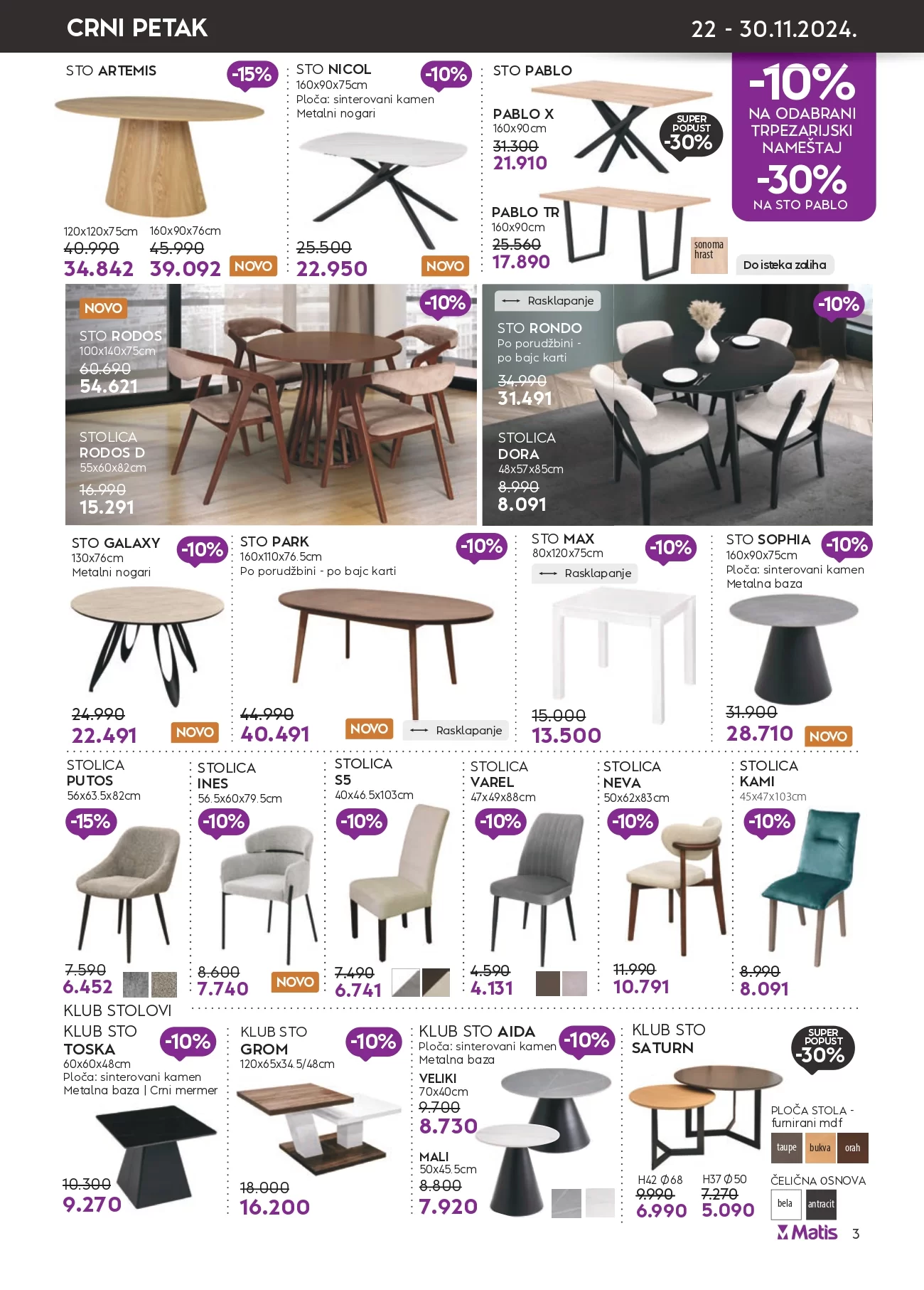 Matis BLACK FRIDAY 22-30.11.2024.