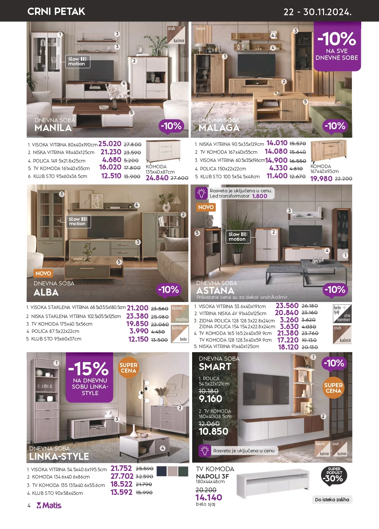Matis BLACK FRIDAY 22-30.11.2024.