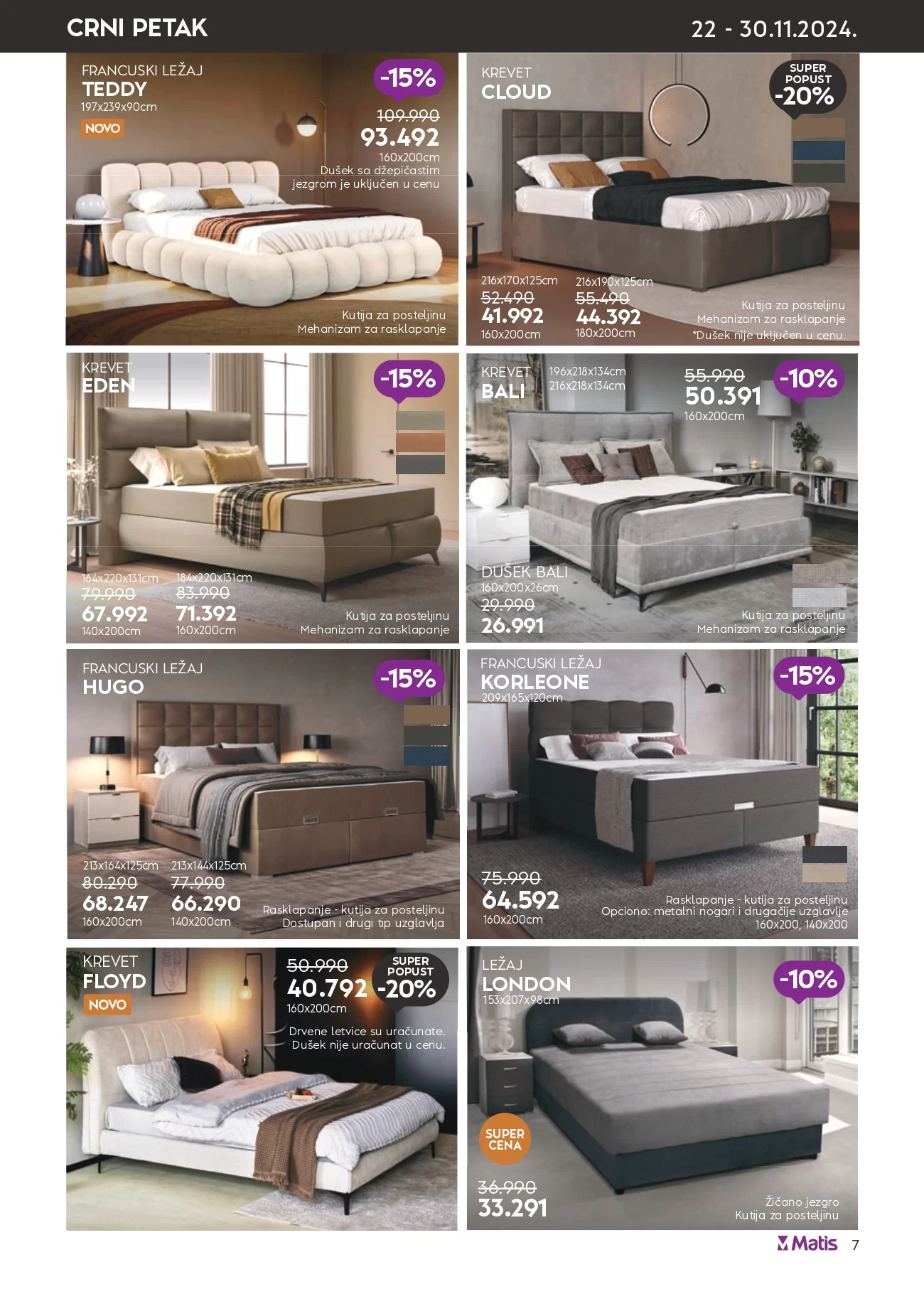 Matis BLACK FRIDAY 22-30.11.2024.