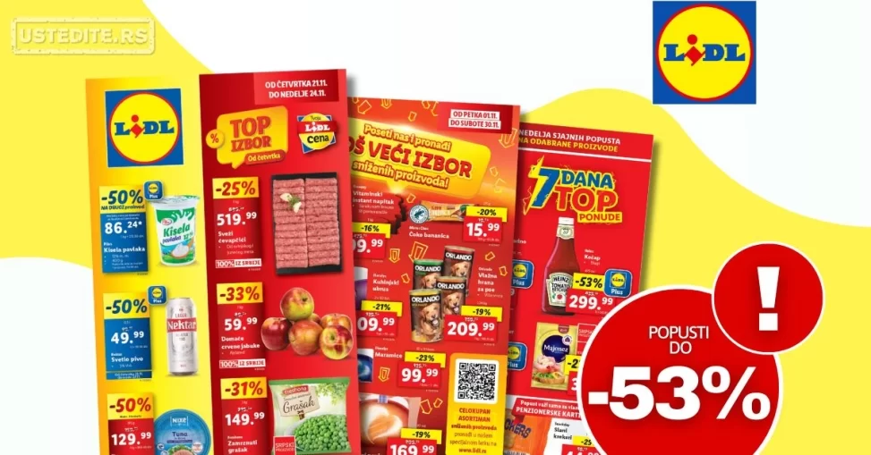 Lidl katalog PREHRANA 21-27.11.2024.