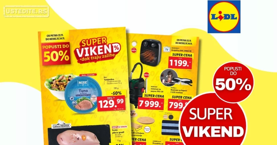 Lidl katalog SUPER VIKEND 22-24.11.2024.