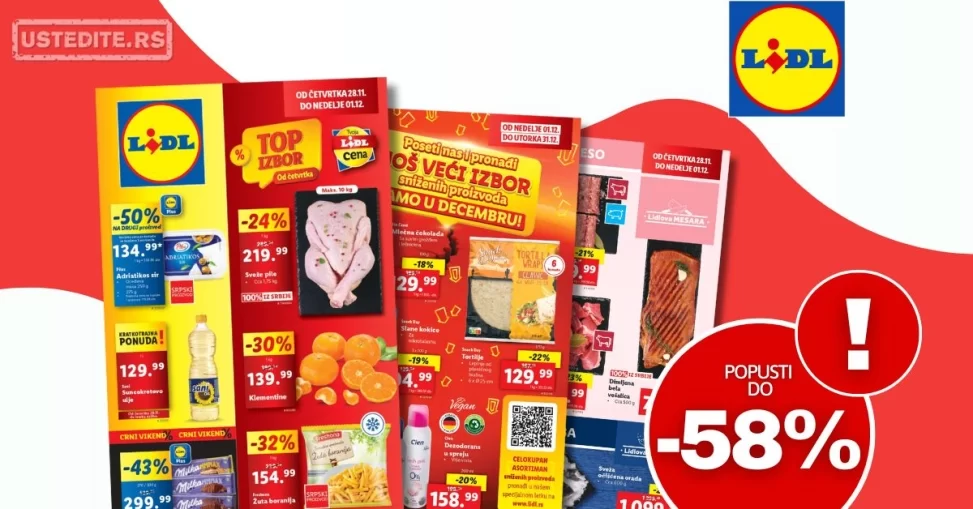 Lidl katalog PREHRANA 28.11-4.12.2024.