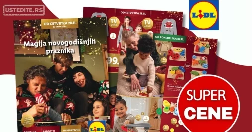Lidl katalog NOVOGODIŠNJA MAGIJA 28.11.2024. do isteka zaliha