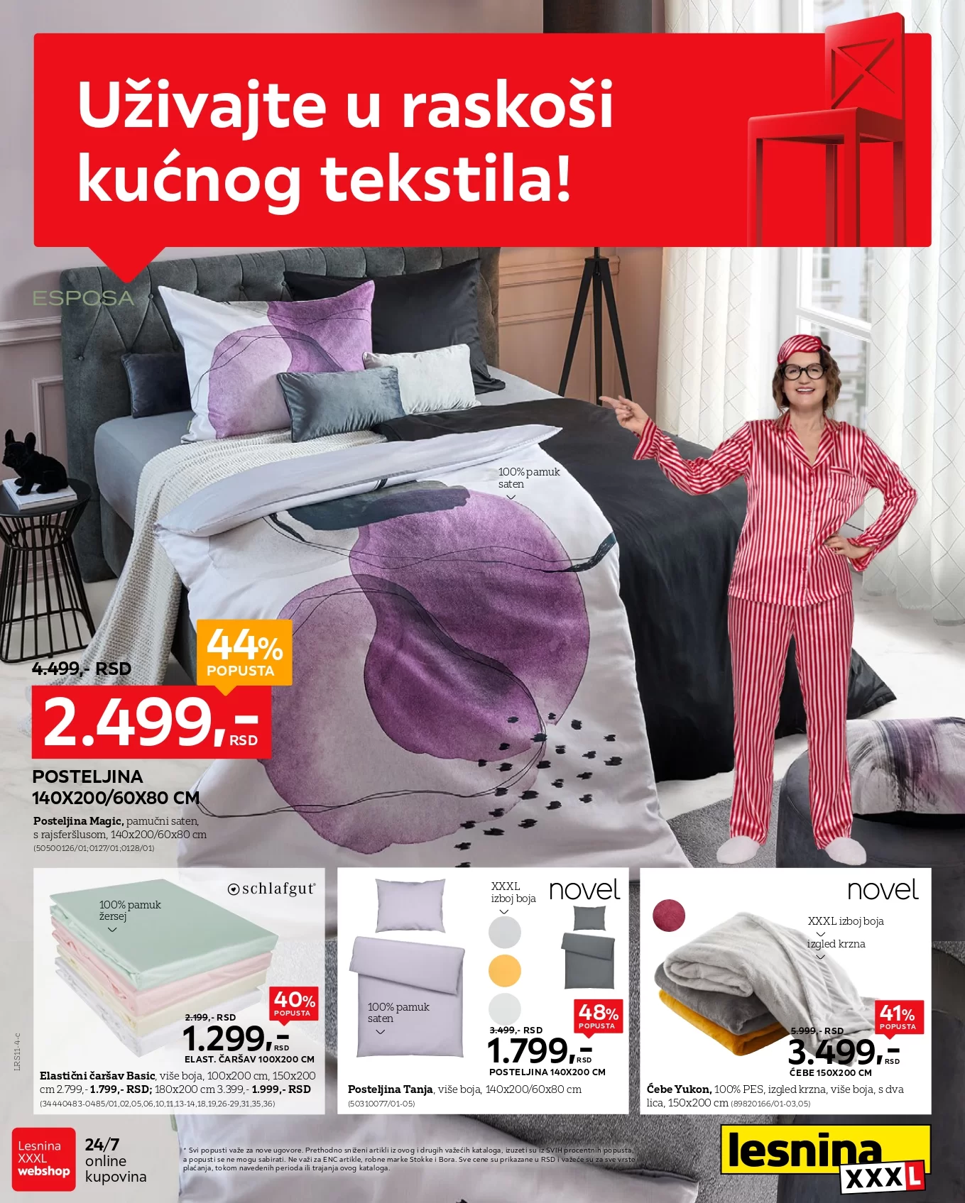 Lesnina XXXL katalog SPECIJAL TEKSTILA 28.10-24.11.2024.