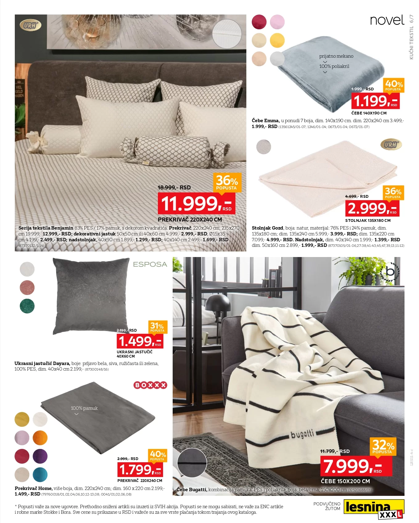 Lesnina XXXL katalog SPECIJAL TEKSTILA 28.10-24.11.2024.