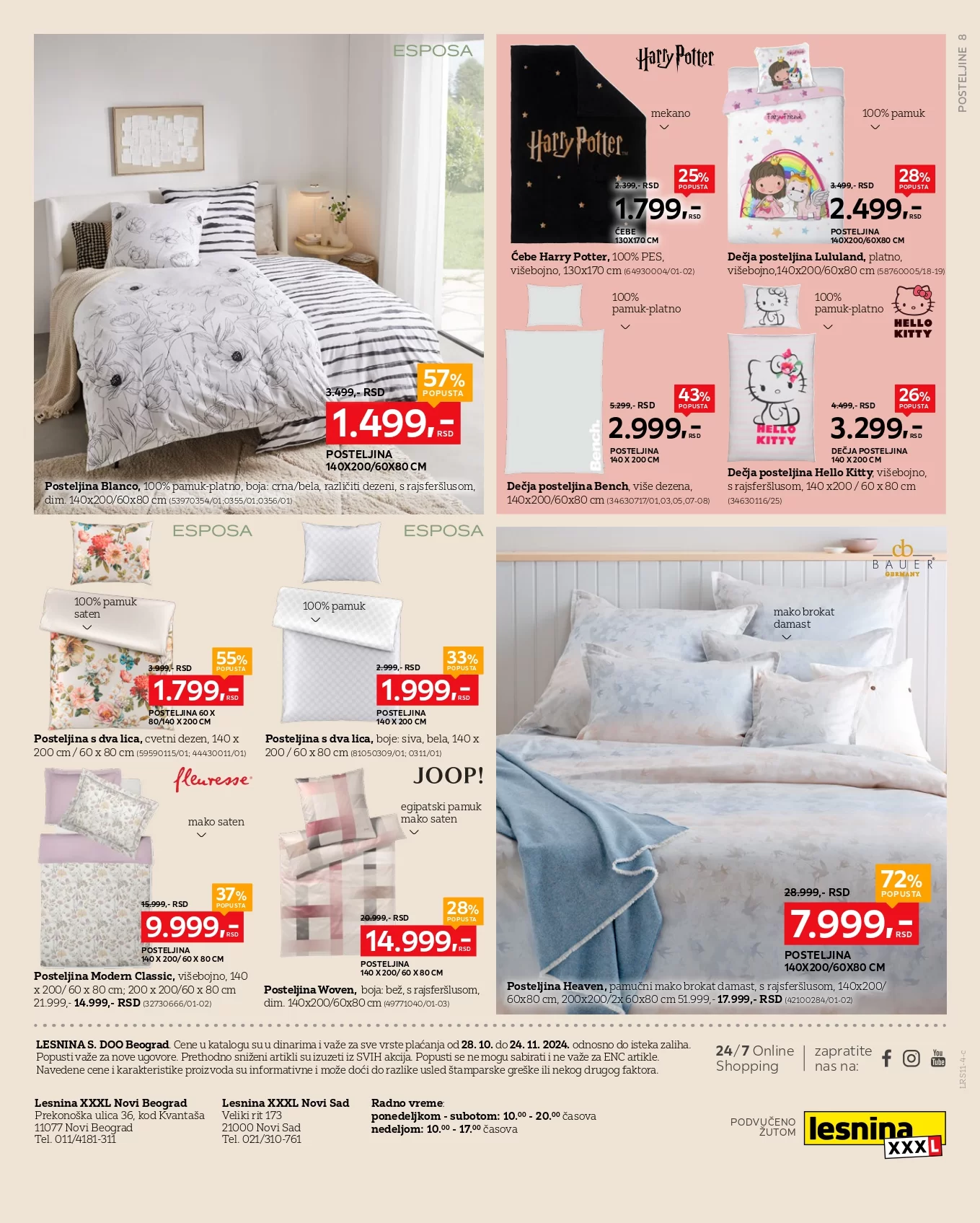 Lesnina XXXL katalog SPECIJAL TEKSTILA 28.10-24.11.2024.