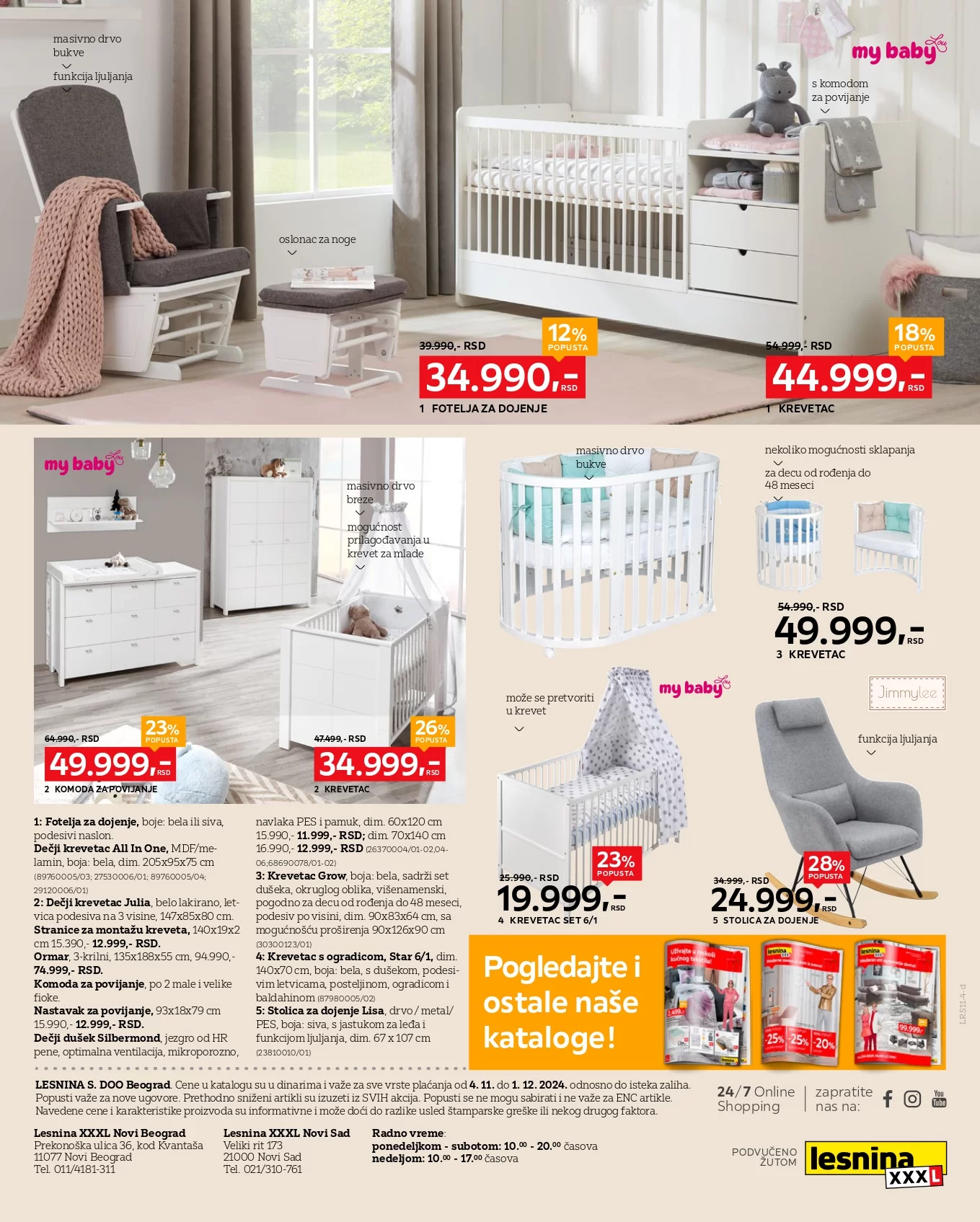 Lesnina XXXL katalog 4.11-1.12.2024.