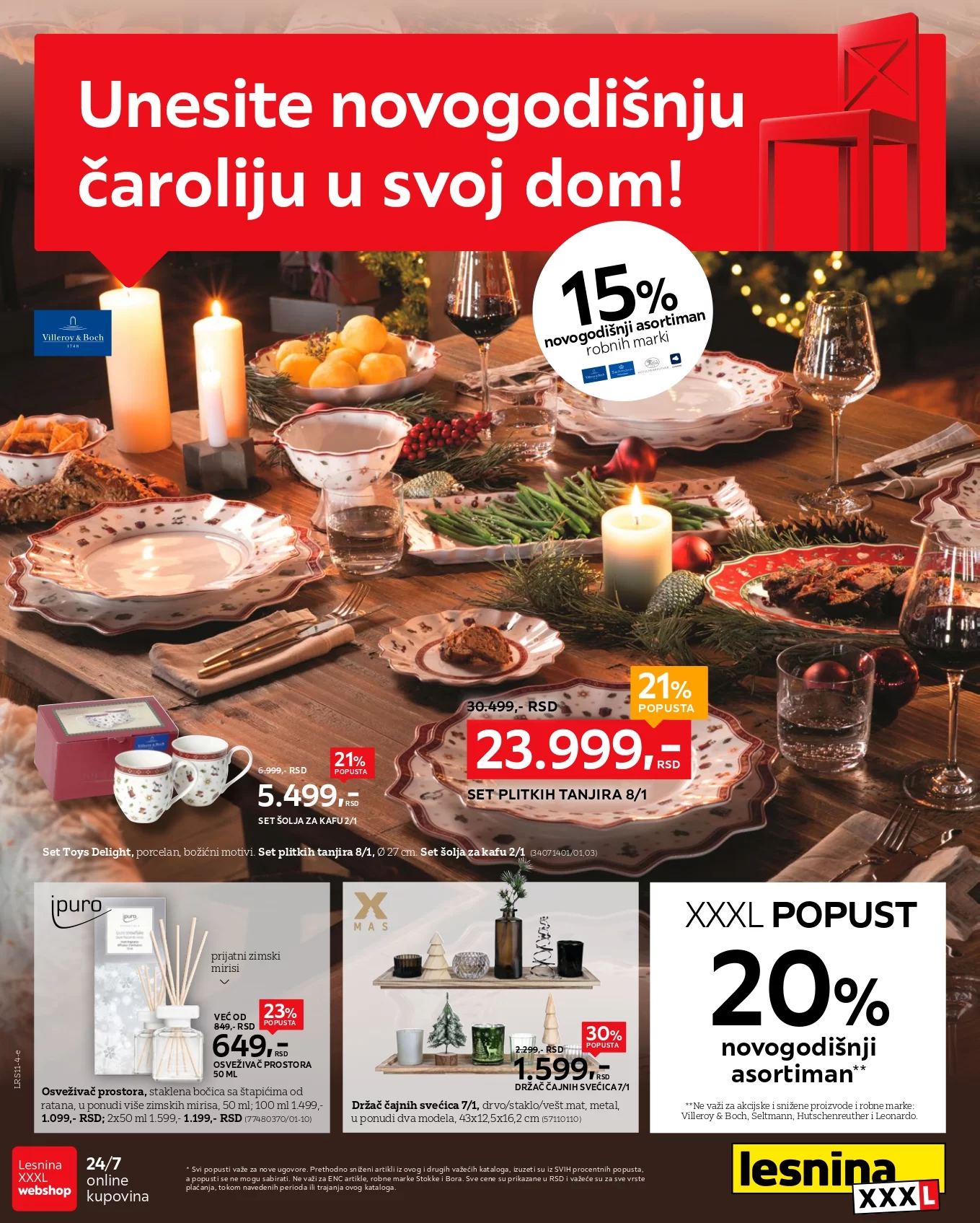 Lesnina XXXL katalog NOVOGODIŠNJI SPECIJAL 18.11-15.12.2024.