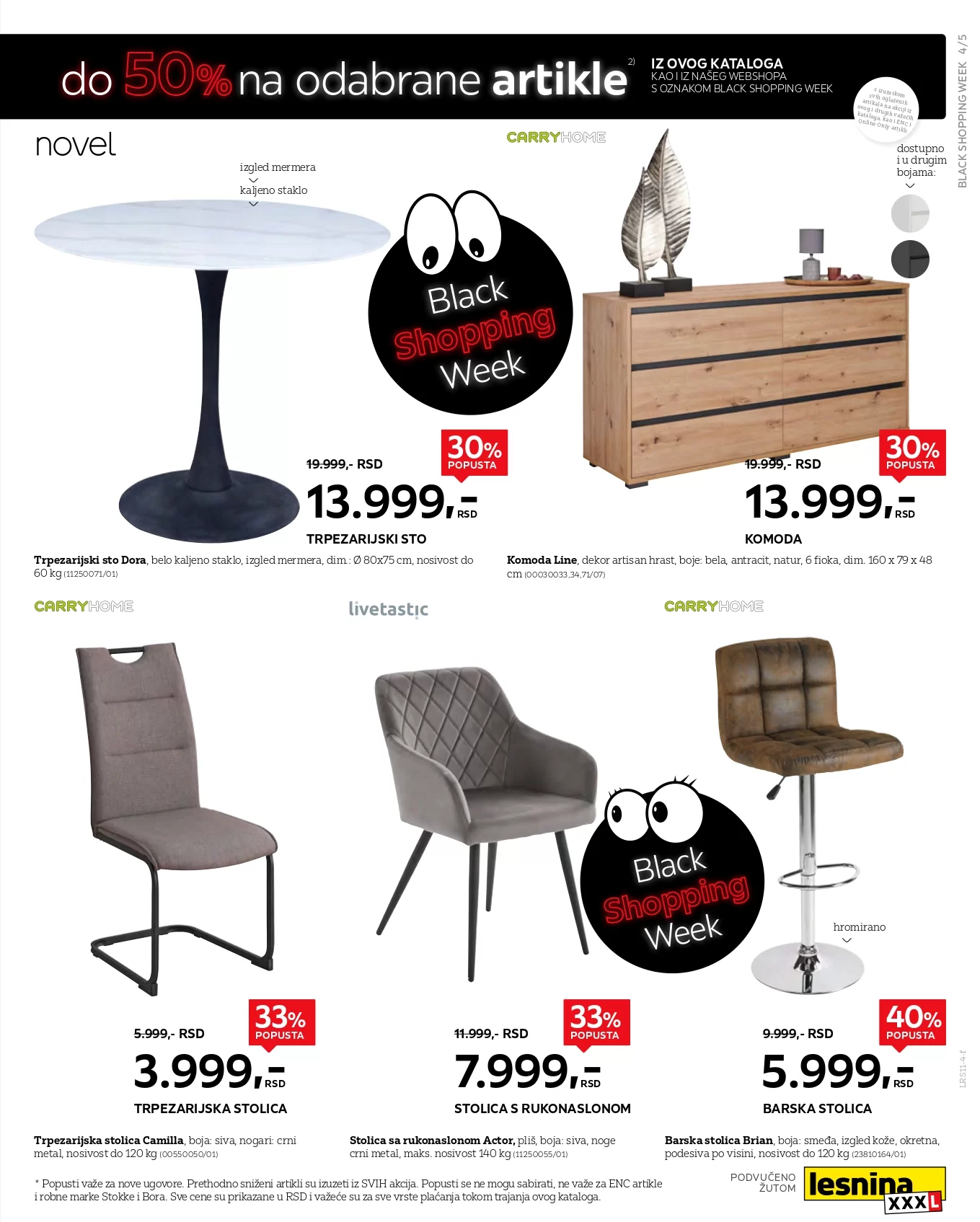 Lesnina XXXL BLACK FRIDAY 25.11-1.12.2024.