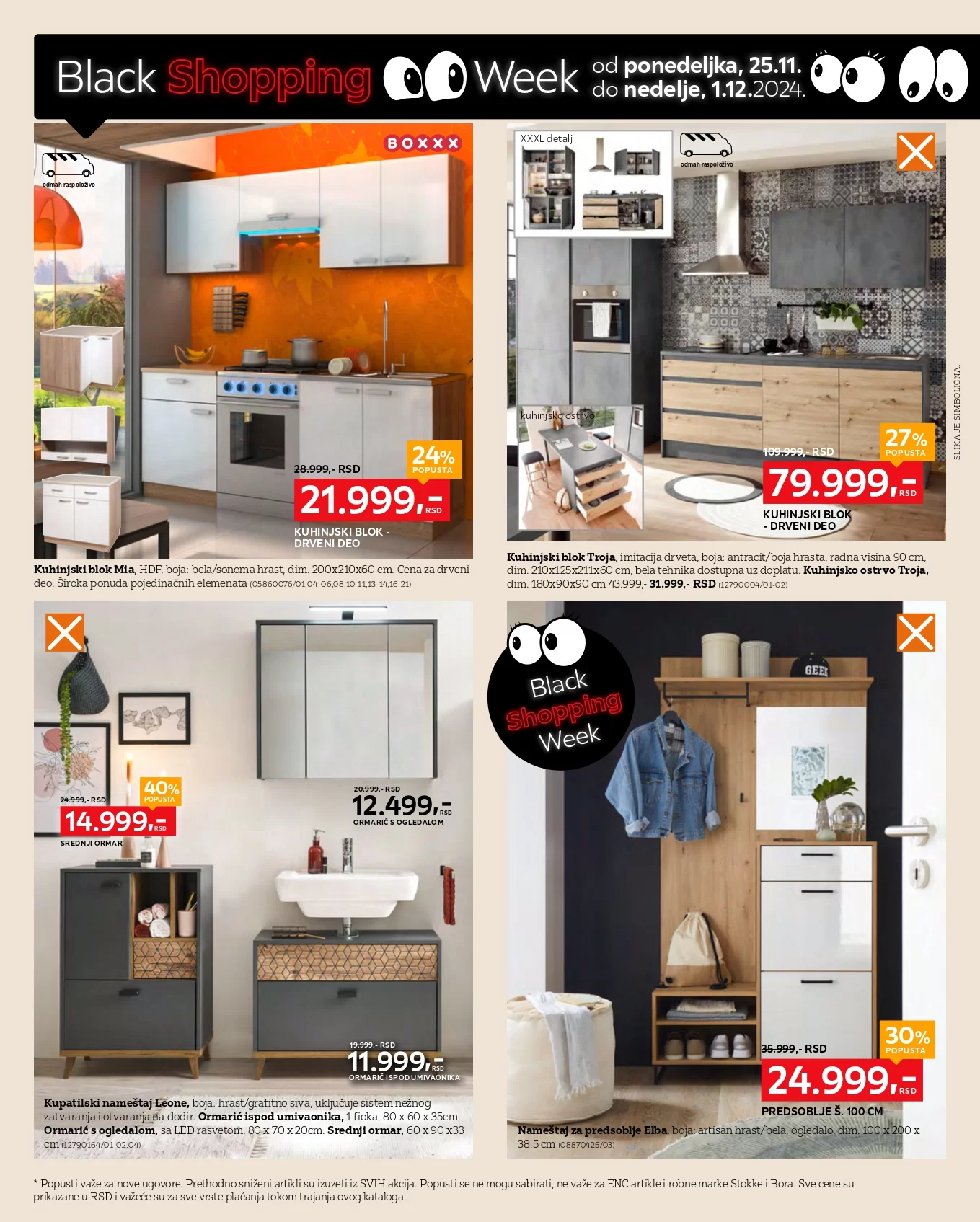 Lesnina XXXL BLACK FRIDAY 25.11-1.12.2024.