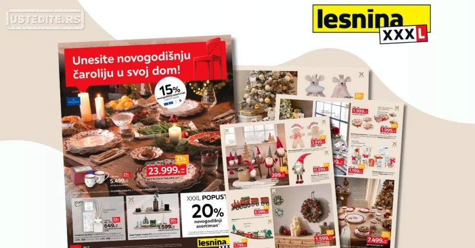 Lesnina XXXL katalog NOVOGODIŠNJI SPECIJAL 18.11-15.12.2024.