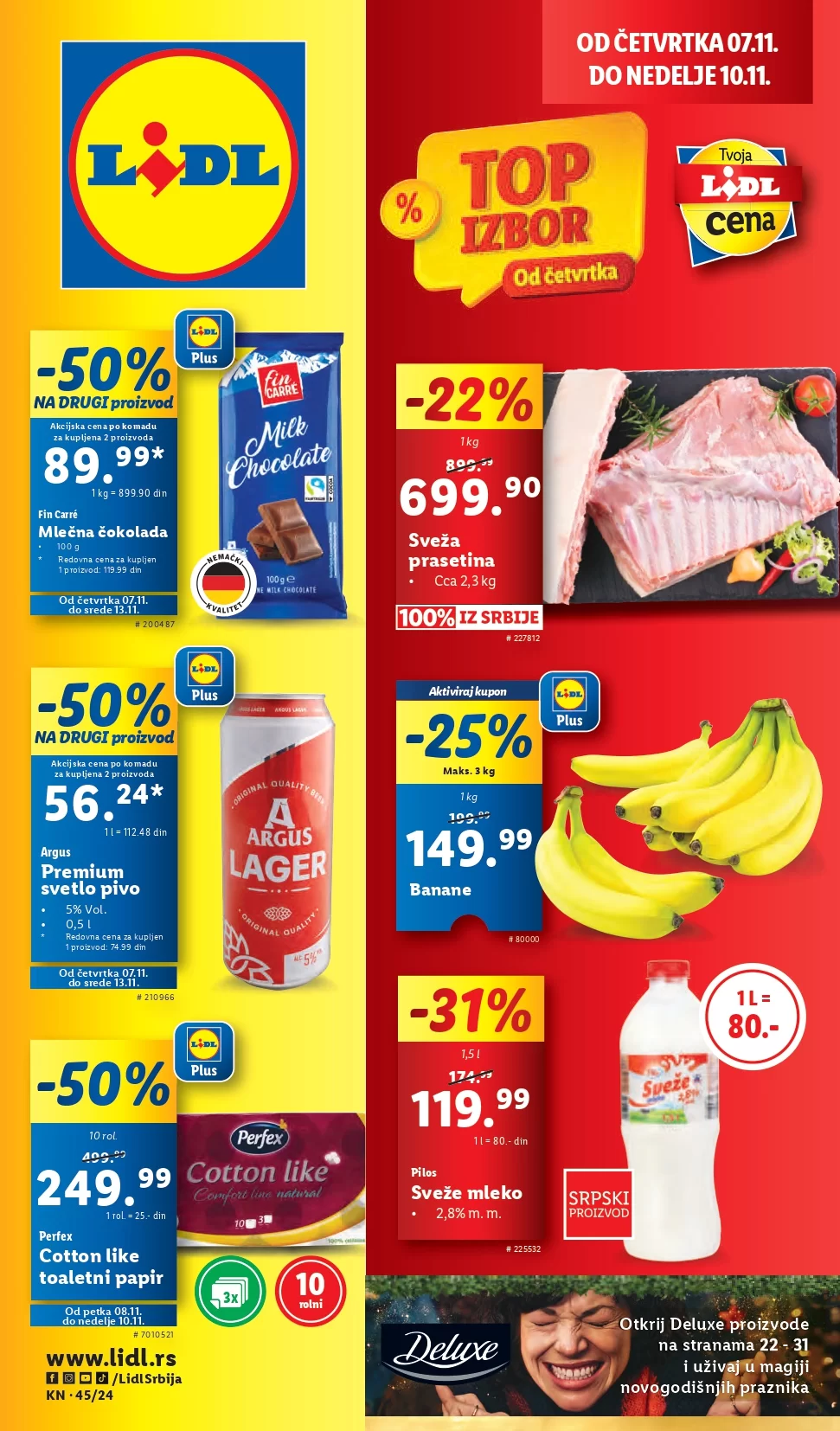 Lidl katalog PREHRANA 7-13.11.2024.