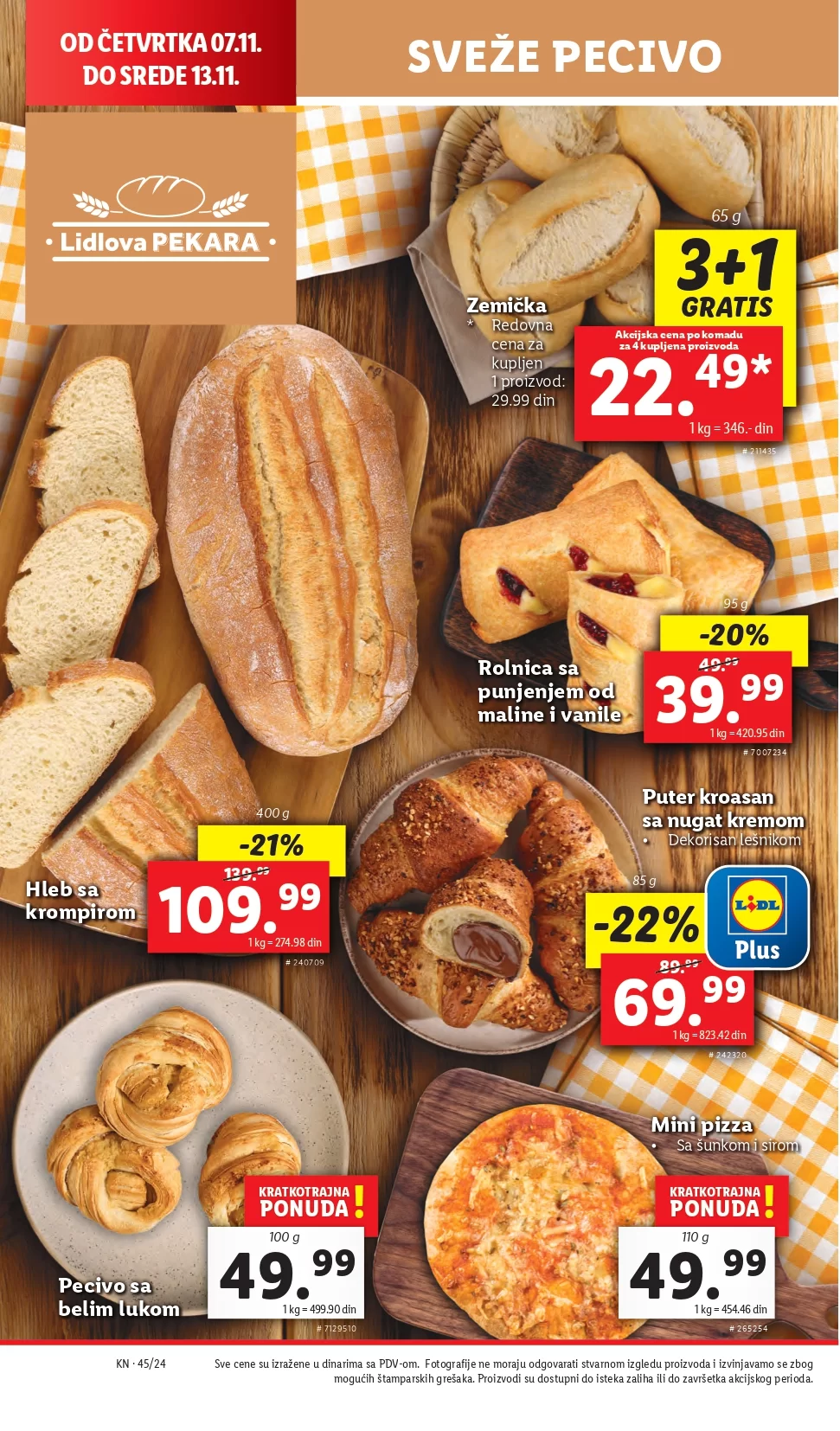 Lidl katalog PREHRANA 7-13.11.2024.