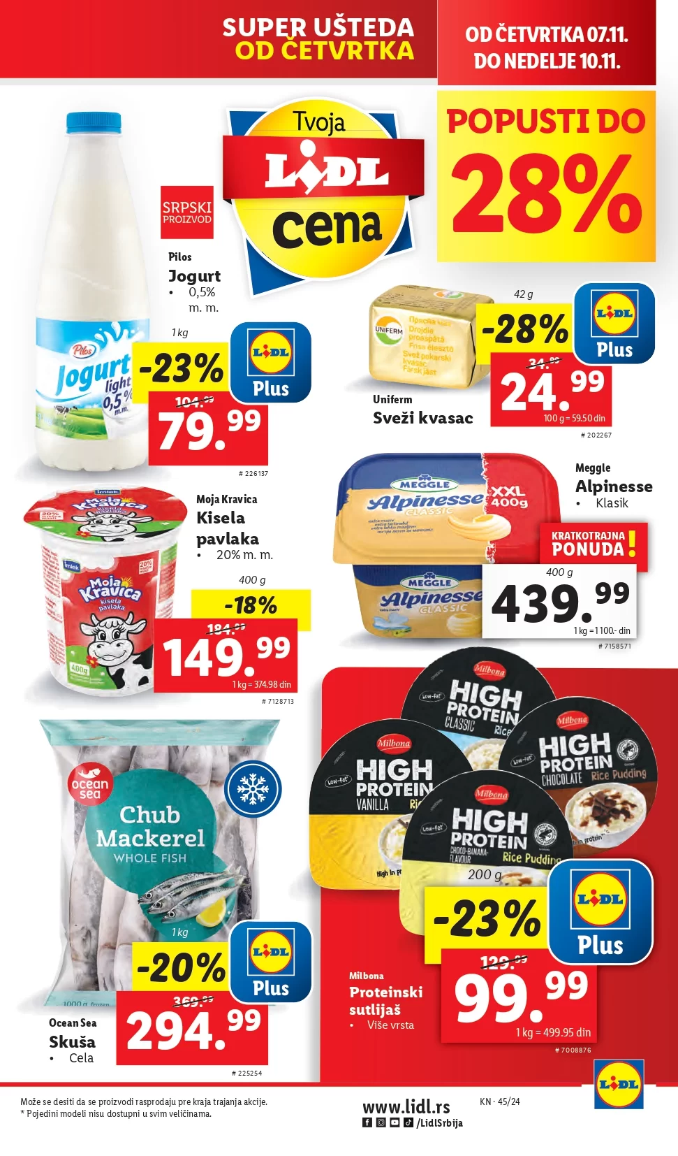 Lidl katalog PREHRANA 7-13.11.2024.