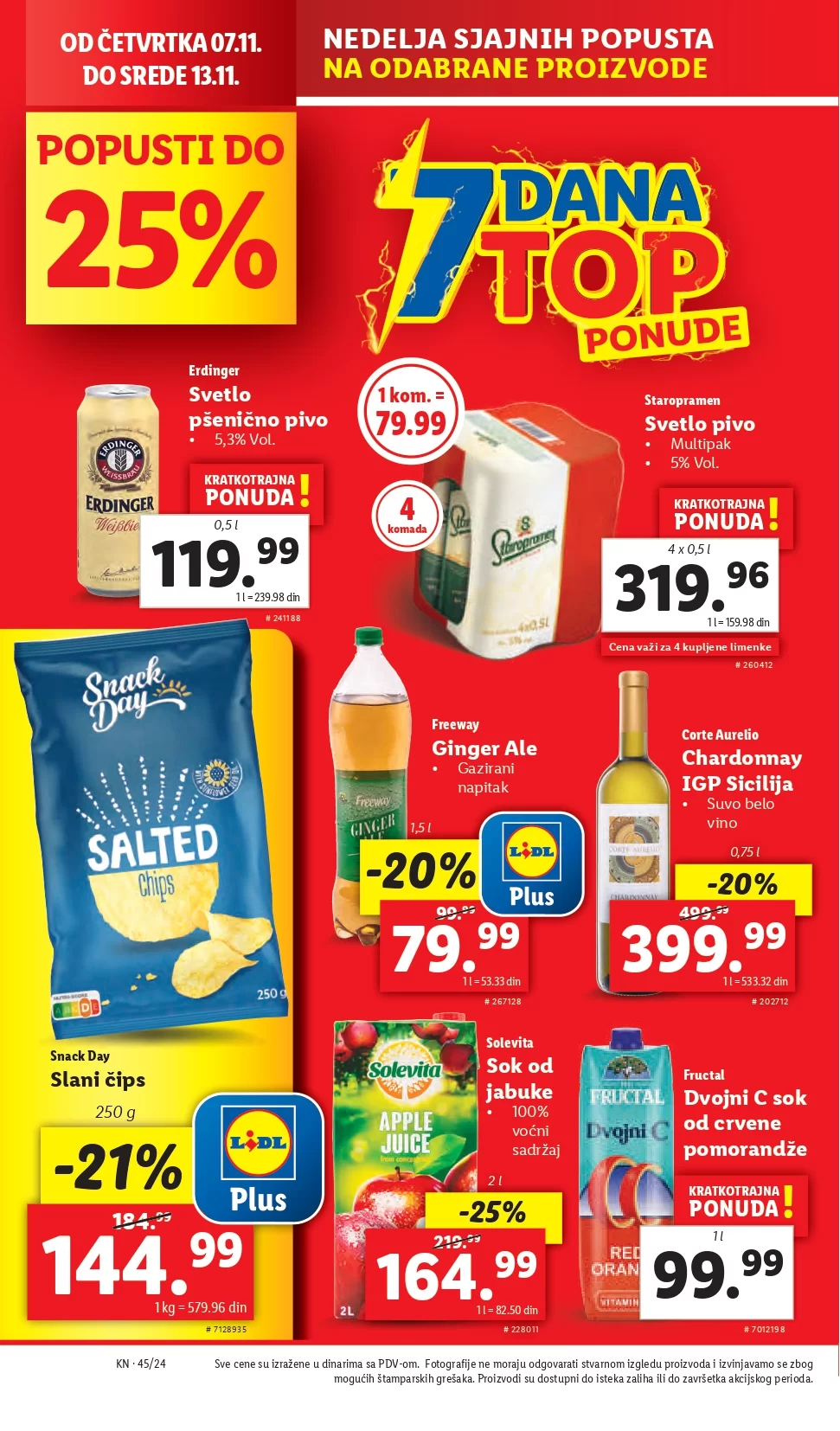 Lidl katalog PREHRANA 7-13.11.2024.