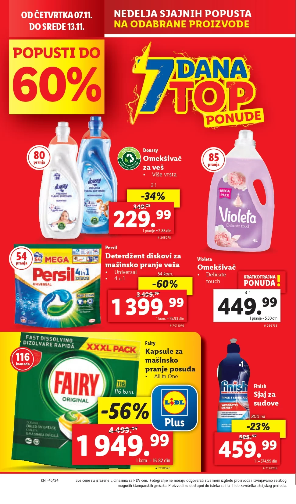 Lidl katalog PREHRANA 7-13.11.2024.