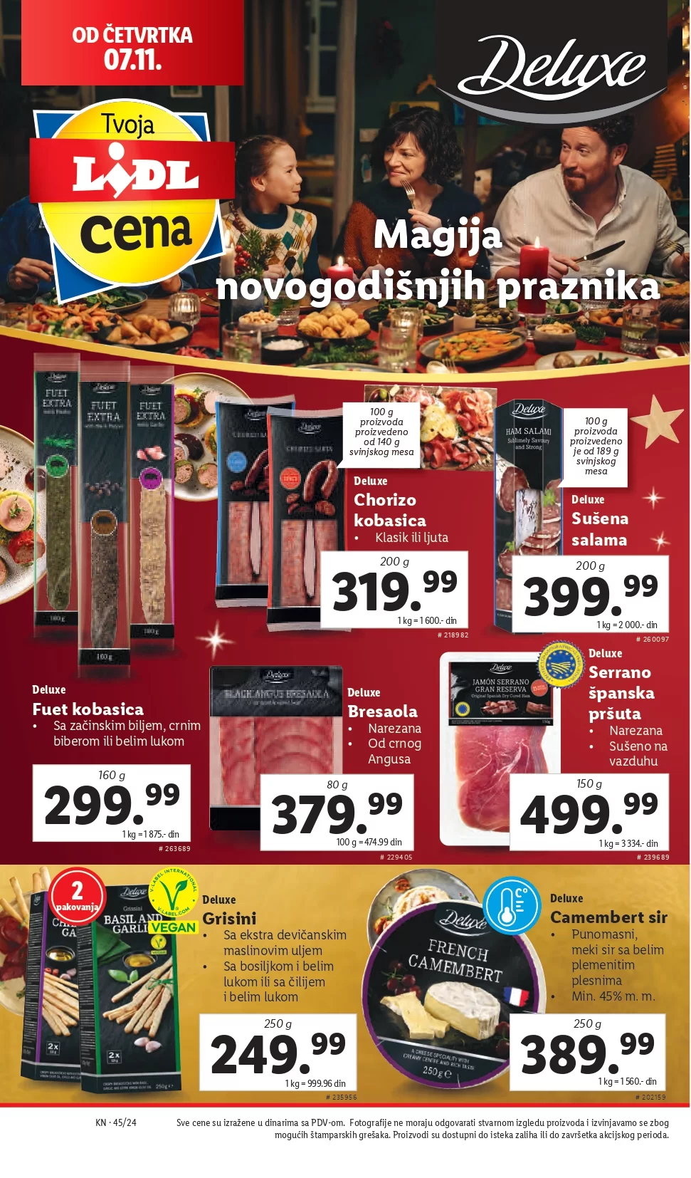Lidl katalog PREHRANA 7-13.11.2024.