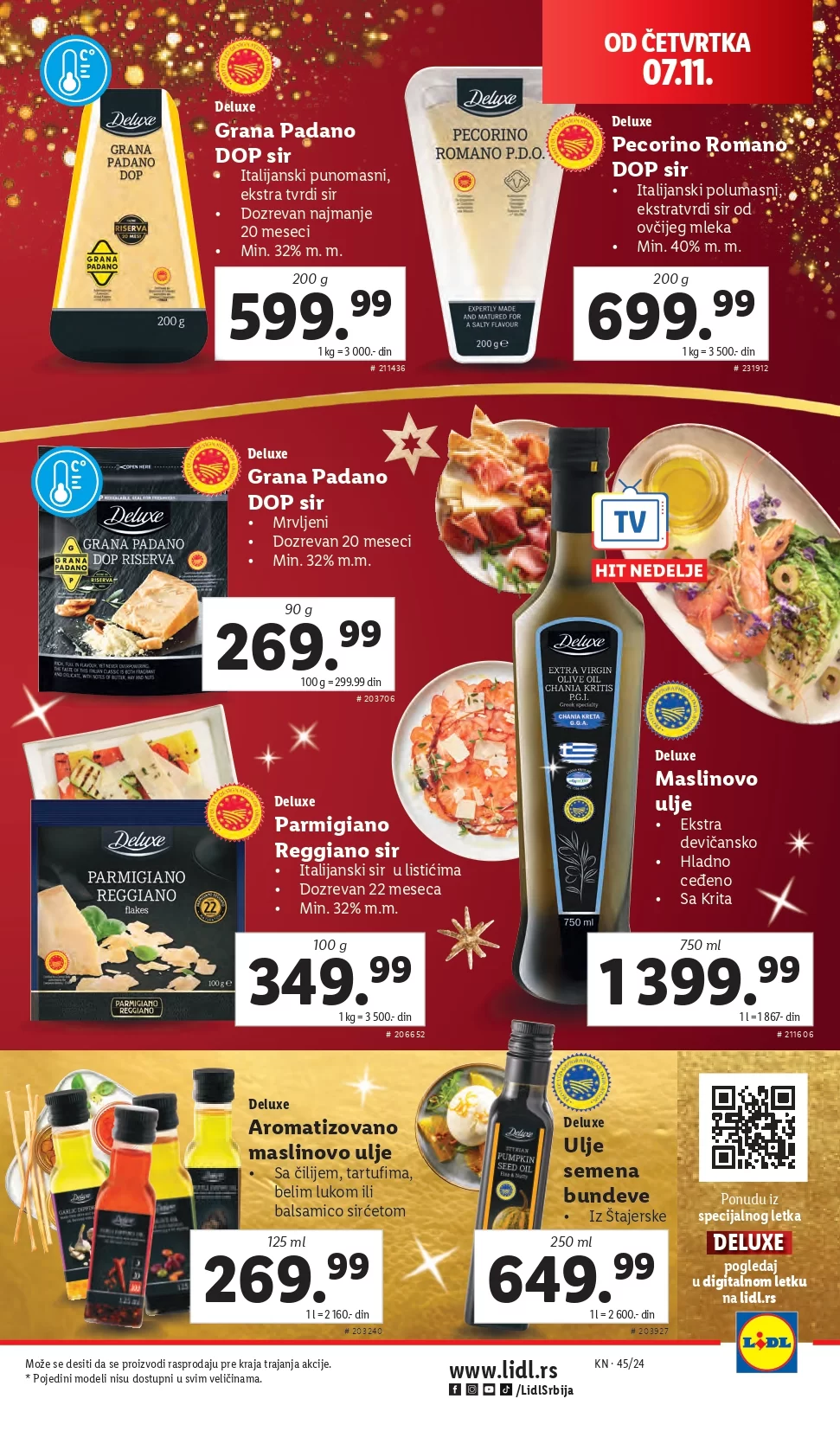 Lidl katalog PREHRANA 7-13.11.2024.