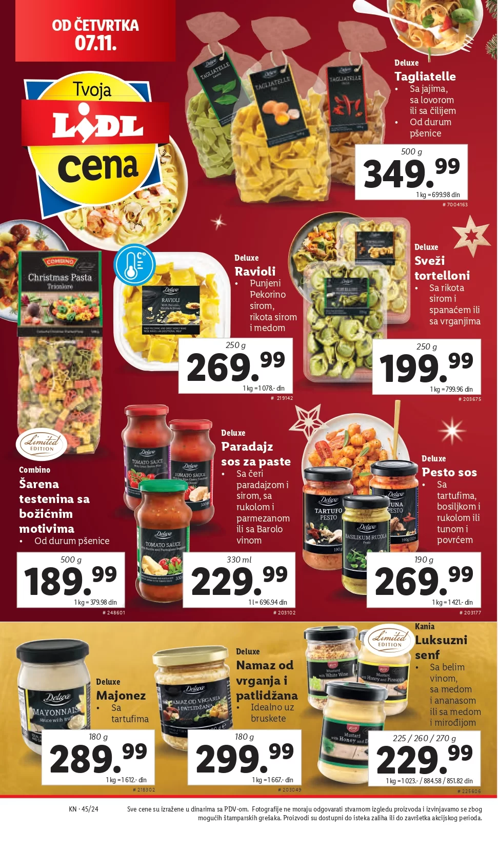 Lidl katalog PREHRANA 7-13.11.2024.