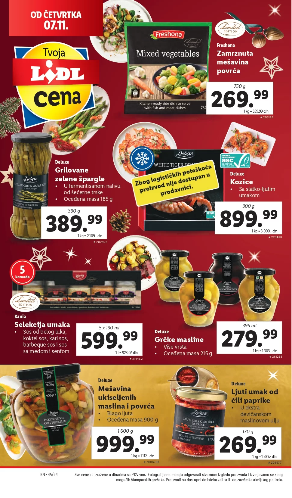 Lidl katalog PREHRANA 7-13.11.2024.