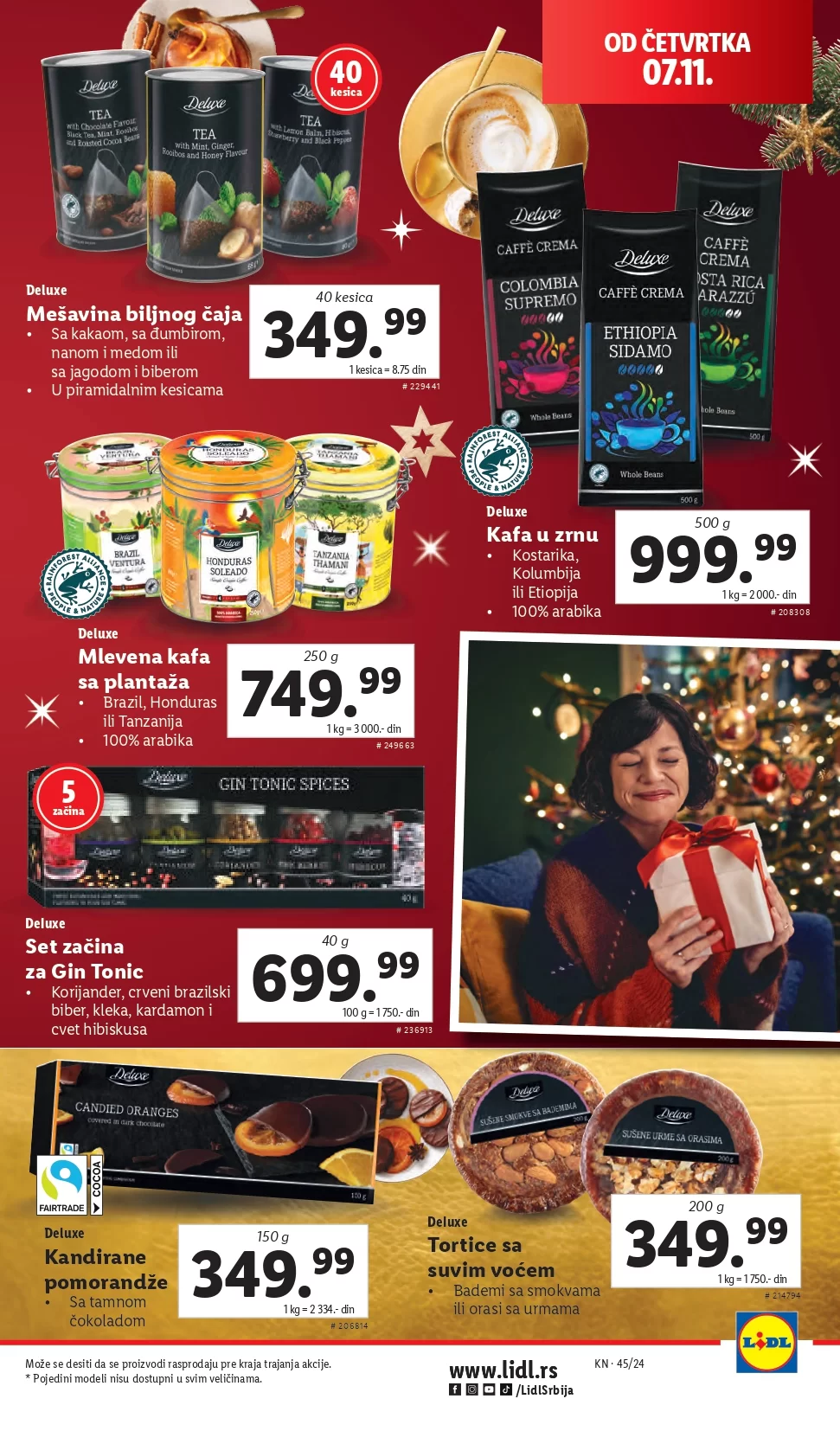 Lidl katalog PREHRANA 7-13.11.2024.