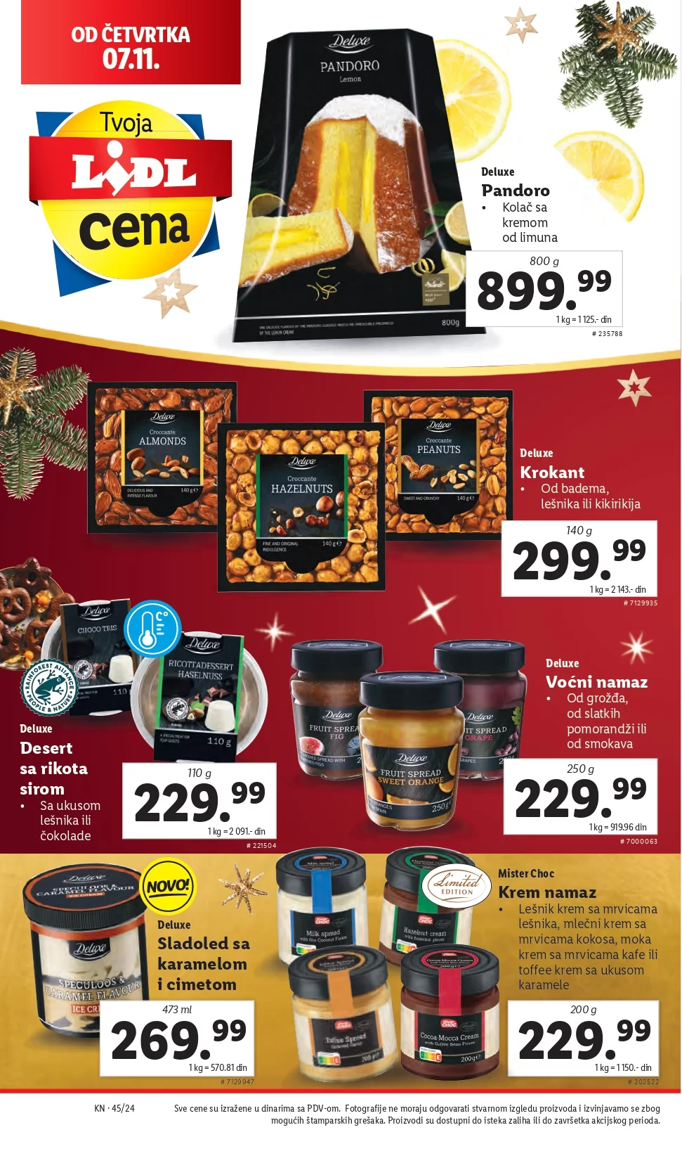 Lidl katalog PREHRANA 7-13.11.2024.