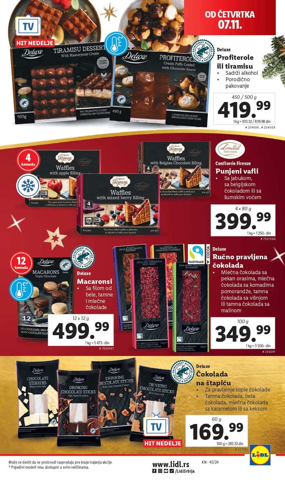 Lidl katalog PREHRANA 7-13.11.2024.
