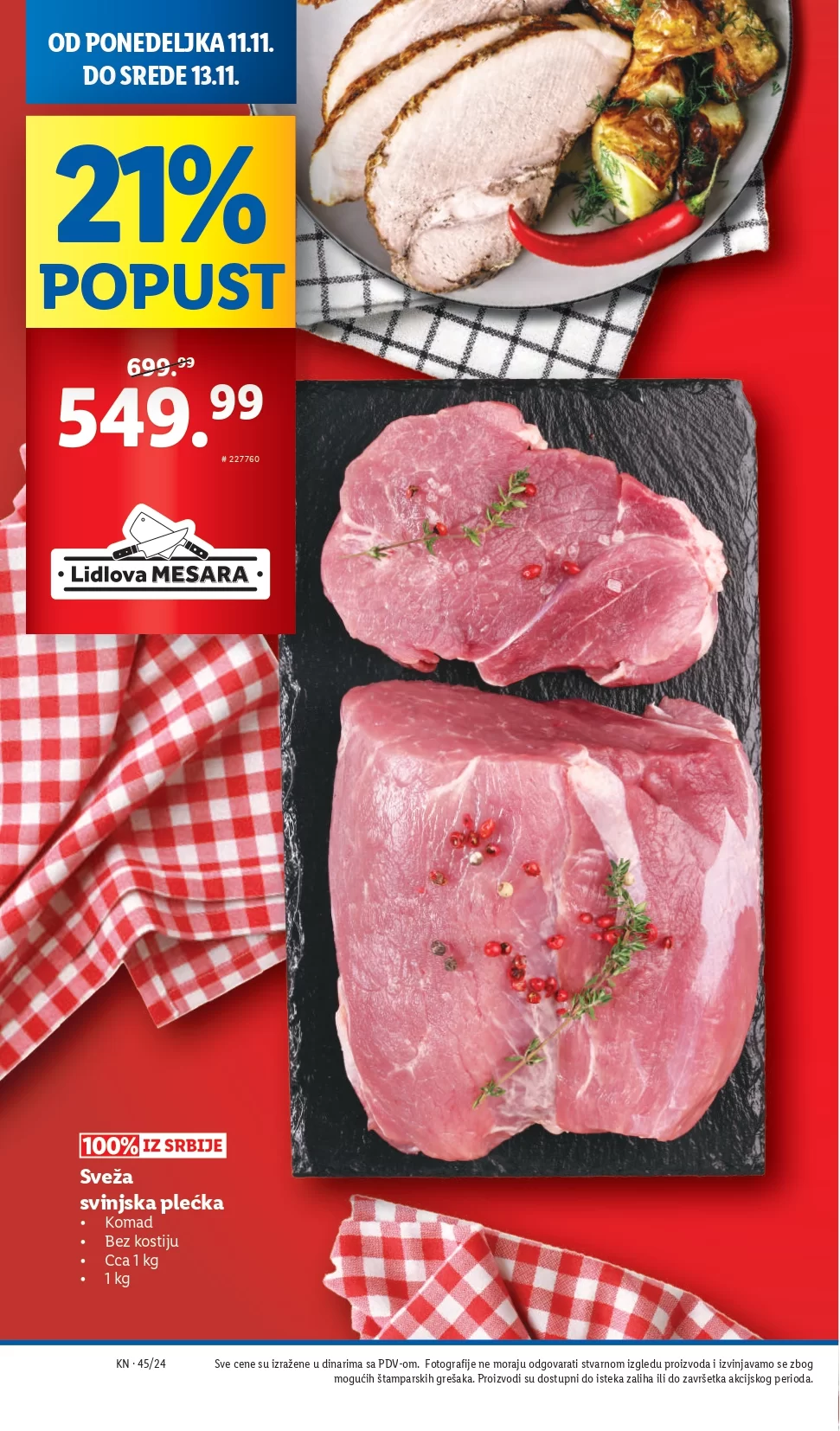 Lidl katalog PREHRANA 7-13.11.2024.