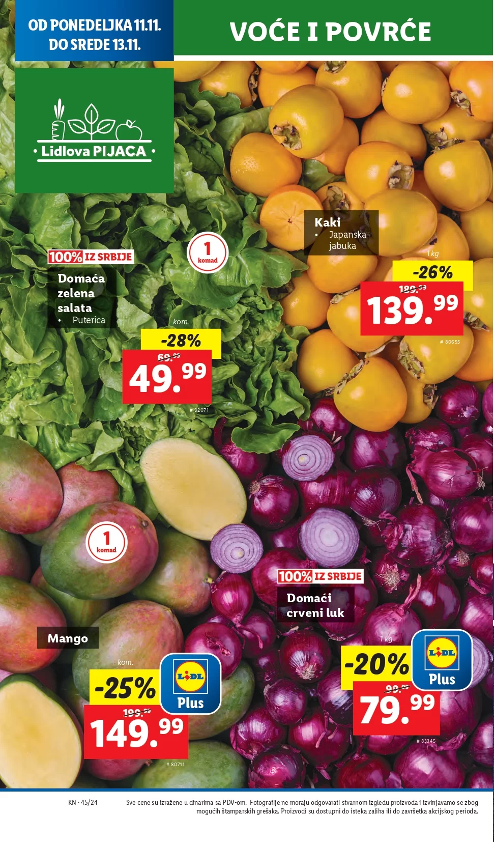 Lidl katalog PREHRANA 7-13.11.2024.