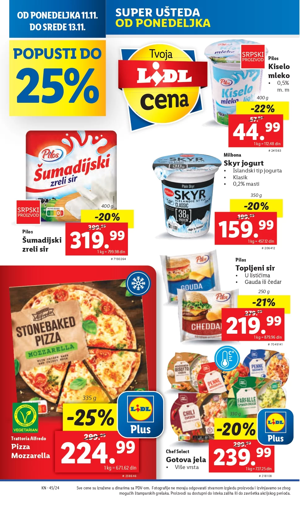 Lidl katalog PREHRANA 7-13.11.2024.