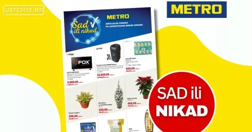 Metro katalog SAD ILI NIKAD 1-31.12.2024.