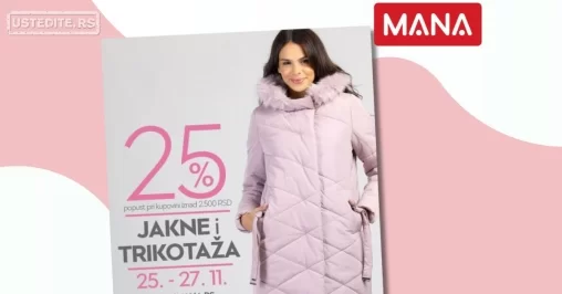 Mana SNIŽENJE 25-27.11.2024.