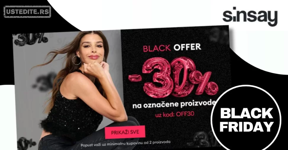 Sinsay BLACK FRIDAY – sniženje do  27.11.2024.