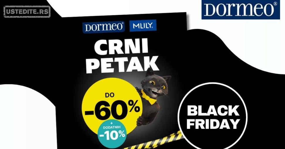 Dormeo BLACK FRIDAY 28.11-1.12.2024.