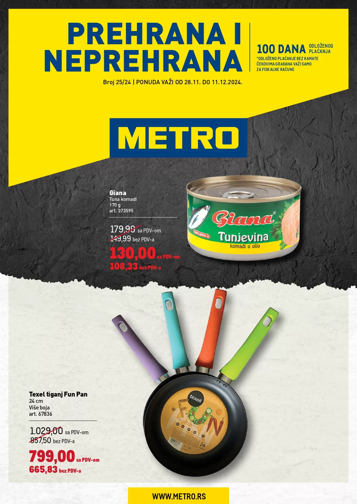 Metro katalog PREHRANA/NEPREHRANA 28.11-11.12.2024.