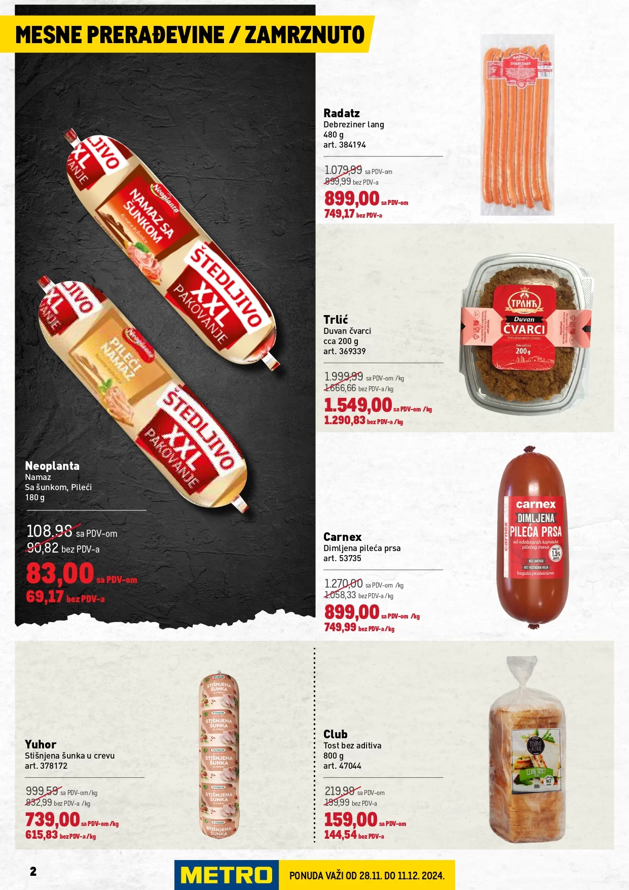 Metro katalog PREHRANA/NEPREHRANA 28.11-11.12.2024.